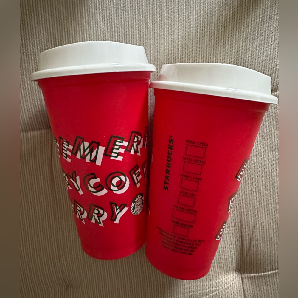 Starbucks Merry Coffee reusable cup